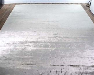 13.5X17.5' Contemporary Silver Area Rug