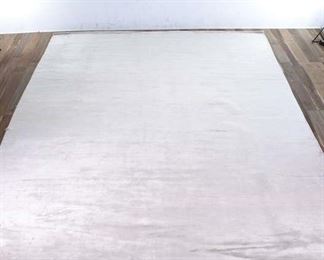 11.5X15' Hand Made White Area Rug