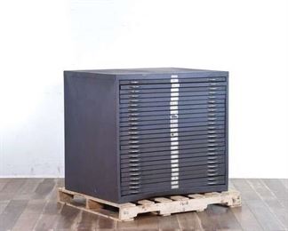 Vintage Industrial Flat File Cabinet