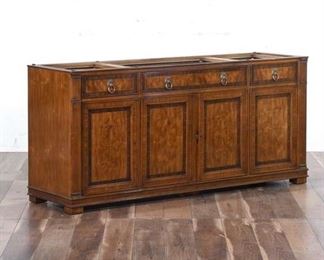 Drexel Sideboard Buffet W Marquetry Trim- No Top