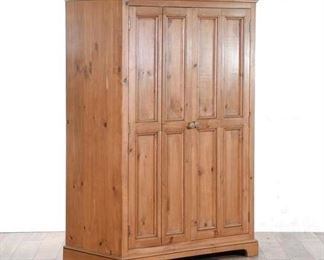 Country Farmhouse Knotted Pine Desk Cabinet