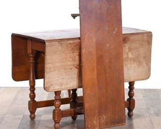 Rustic Colonial Farmhouse Drop Leaf Dining Tab
