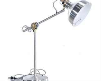 Modernist Adjustable Chrome Finish Desk Lamp