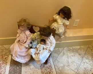 Dolls ===> (Prices vary)                                                           
Simply Shabby Chic 5' x 8' Rug ===> $90