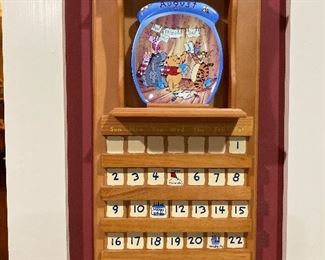 Winnie the Pooh Perpetual Wall Calendar Plate Whole Year Through ===> $300 / OBO