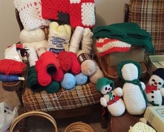 Lot of crochet items