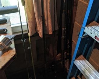 Assorted Fishing Rods and Reels