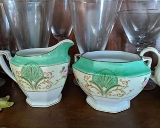 Porcelain Creamers and Sugars