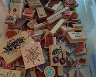 Wooden Rubber Stamps (singles)