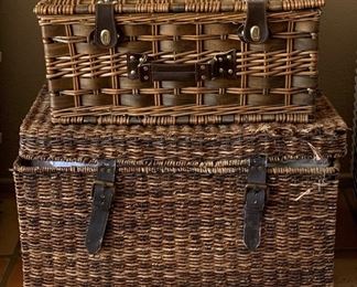 Vintage Basket, Picnic Basket