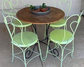 Vintage Ice Cream Parlor Chairs