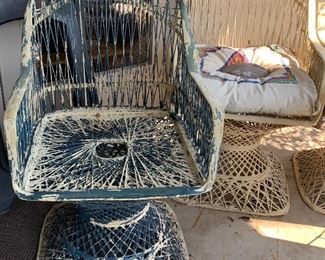 MCM Spun Fiberglass Chairs