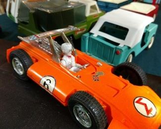 Awesome 1960s race car toy