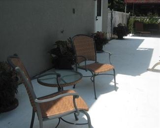 Patio Chairs with side table