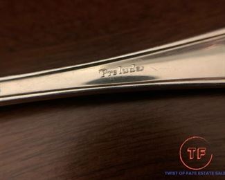 STERLING FLATWARE by International in Prelude Pattern