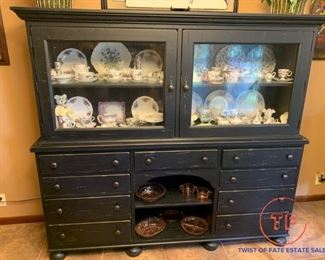 ATTIC HEIRLOOMS by Broyhill Display Hutch
