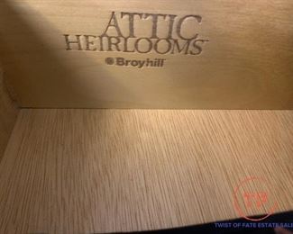 ATTIC HEIRLOOMS by Broyhill Display Hutch