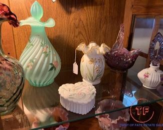 Hand Painted FENTON Glass