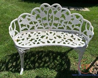Heavy Cast Iron Garden Bench