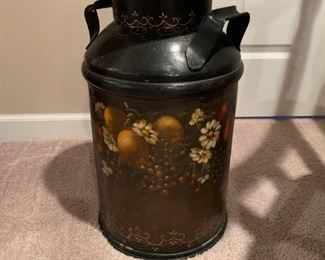 Vintage Hand Painted Milk Can