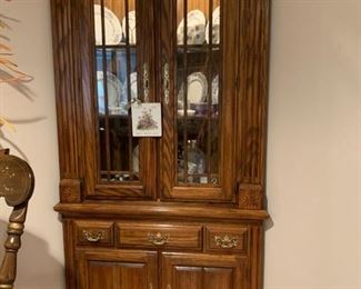 Cochrane Lighted Corner Cabinet