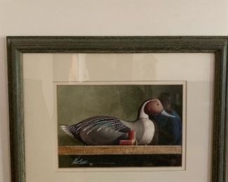 Original Duck Decoy Watercolors by WEBER