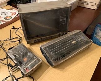 vintage TRS-80 COMPUTER WITH ACCESSORIES 