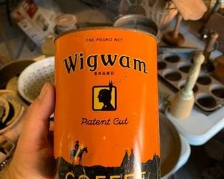 Wigwam coffee tin 