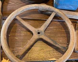 Wooden steering wheel 