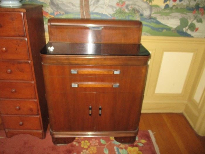 Art Deco Medical Cabinet  Designer Donald Deskey Hamilton  Manufacture