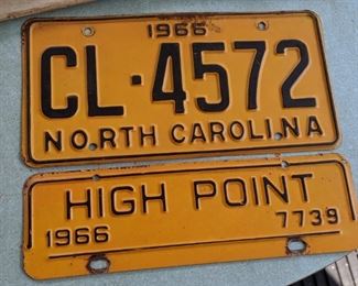 Vintage License Plate