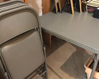 Card table & 4 chairs