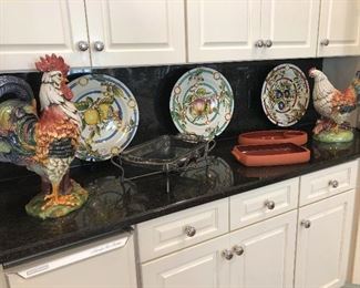 Italian  pottery plates
