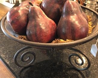 PEARS SOLD -  WIRE BASKET STILL AVAILABLE
