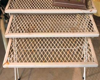 Vintage metal nesting tables