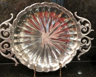Pewter serving tray