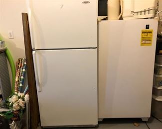 Refrigerator/Freezer & Smaller Freezer