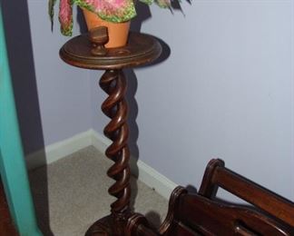 Barley twist fern stand