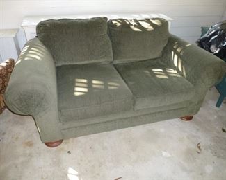 Overstuffed loveseat