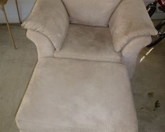 Easy chair and ottoman