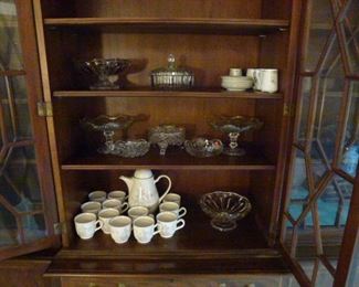 Glass ware and tea set