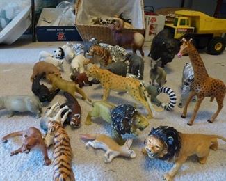 Large assortment of animals