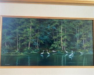 Oil by Johanna Obeck "Summertime Assembly" 