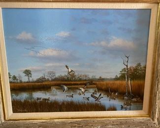 Original Oil Painting by David T. Turnbaugh  "October Evening "