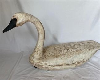 Large Swan Decoy by Charles Siedel 