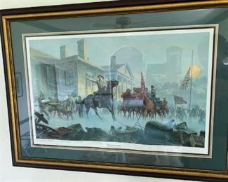 Mort Kuntstler signed print " Shenandoah Sunrise"  