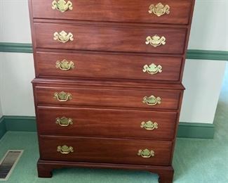Chest on Chest Henkel Harris Cherry dresser
