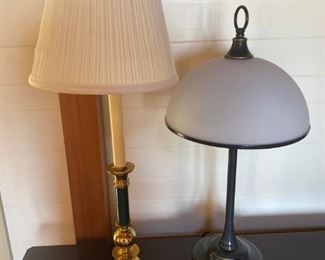 pair of desk lamps