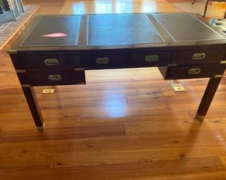 Jan of London Leather top Campaign Desk 