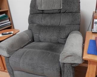 ****$350****Electric STAND UP / Recliner chair.  Arm rests and headrest have always been COVERED!  Heavy duty fabric...charcoal in color...see next 2 photos.  Available NOW...Just call, make appointment and come!  (760)445-8571  Charlotte